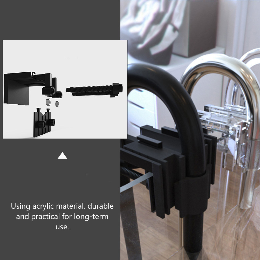 2Pcs Acrylic Fixing Clamps Wat - Plastic Pipe Clip review and price